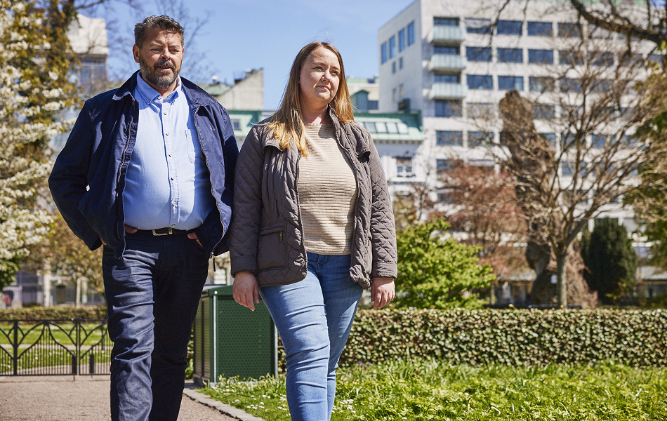 Family having good time.